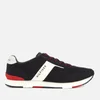 Tommy Hilfiger Men's Knitted Material Mix Runner Trainers - Midnight - Image 1