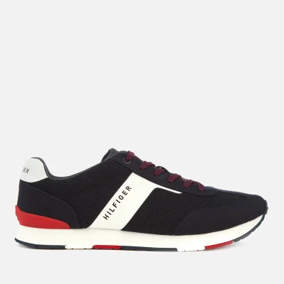 Tommy Hilfiger Men's Knitted Material Mix Runner Trainers - Midnight