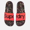 Superdry Men's Beach Slide Sandals - Camo/Hazard Orange/Black - Image 1
