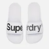 Superdry Men's Pool Slide Sandals - Optic White/Charcoal Grey - Image 1
