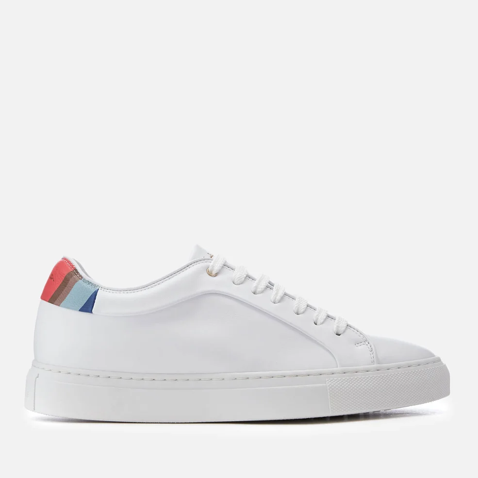 Paul Smith Women's Basso Leather Cupsole Trainers - White Image 1