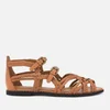 See By Chloé Women's Katie Braided Leather Flat Sandals - Sierra - Image 1