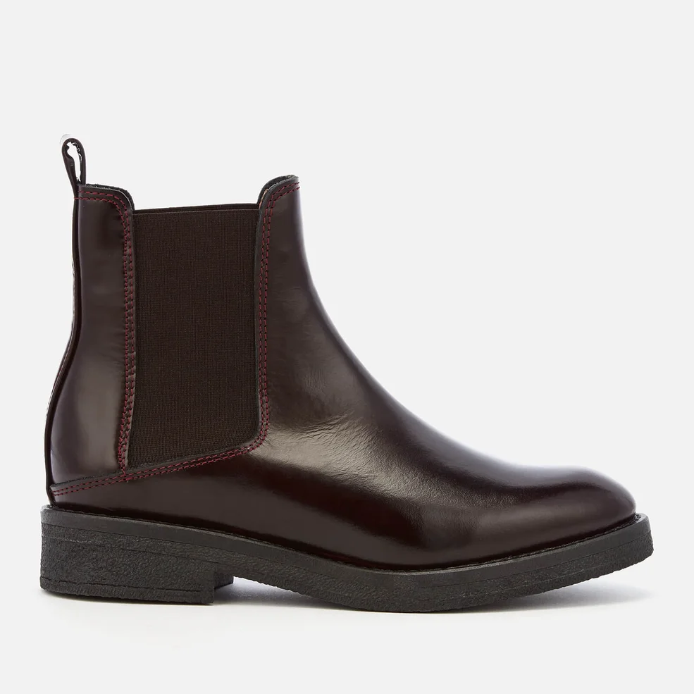 Whistles Women's Rubber Sole Chelsea Boots - Burgundy Image 1