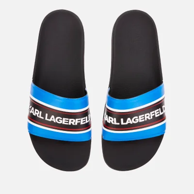 Karl Lagerfeld Men's Kondo Contrast Slide Sandals - Navy