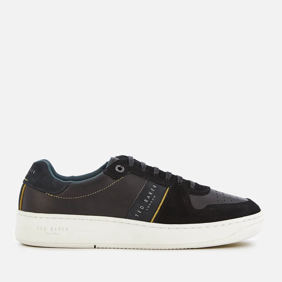 Ted Baker Men's Maloni Suede Low Top Trainers - Black Image 1
