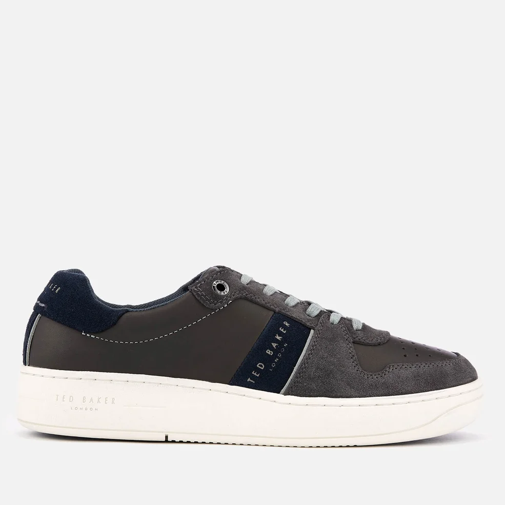 Ted Baker Men's Maloni Suede Low Top Trainers - Dark Grey Image 1