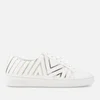 MICHAEL MICHAEL KORS Women's Whitney Leather Cupsole Trainers - Optic/Pale Gold - Image 1