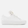 MICHAEL MICHAEL KORS Women's Mindy Leather Low Top Trainers - Optic White - Image 1