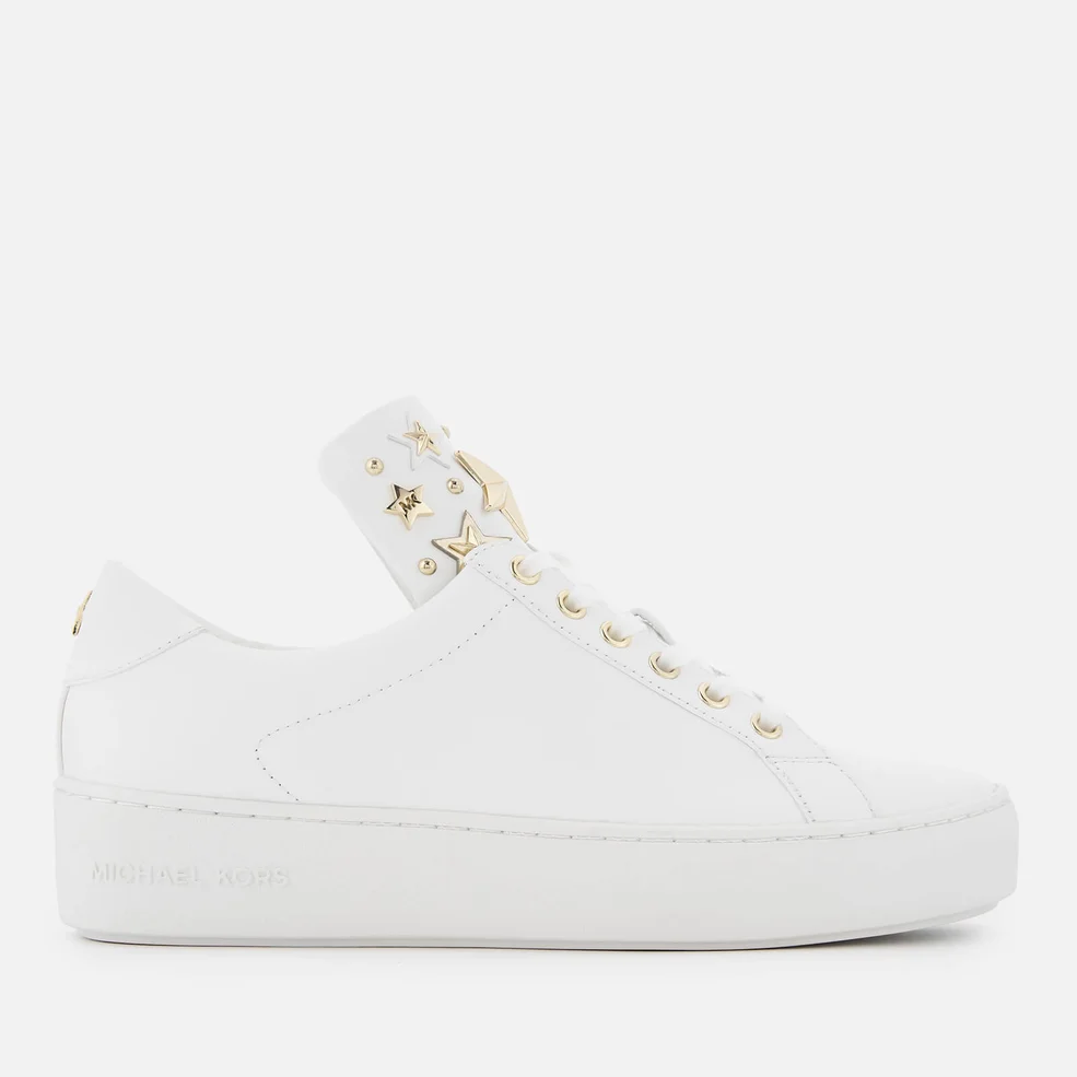 MICHAEL MICHAEL KORS Women's Mindy Leather Low Top Trainers - Optic White Image 1