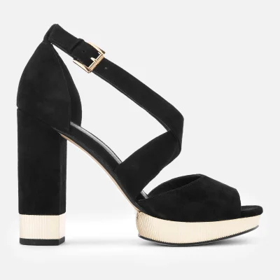 MICHAEL MICHAEL KORS Women's Valerie Platform Heeled Sandals - Black
