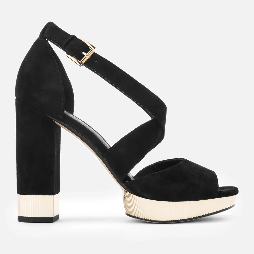 MICHAEL MICHAEL KORS Women's Valerie Platform Heeled Sandals - Black Image 1