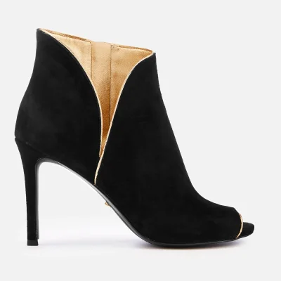 MICHAEL MICHAEL KORS Women's Harper Heeled Shoe Boots - Blaxk