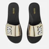 MICHAEL MICHAEL KORS Women's MK Slide Sandals - Pale Gold - Image 1