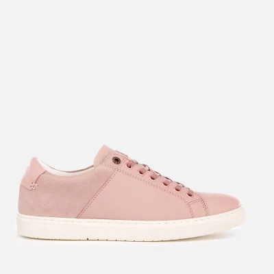 Barbour Women's Catlina Leather Cupsole Trainers - Pink