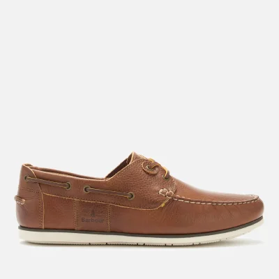 Barbour Men's Capstan Leather Boat Shoes - Cognac