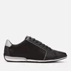 BOSS Men's Saturn Low Profile Leather Trainers - Black - Image 1