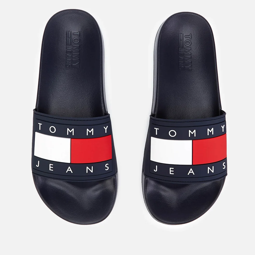 Tommy Jeans Men's Flag Pool Slide Sandals - Midnight Image 1