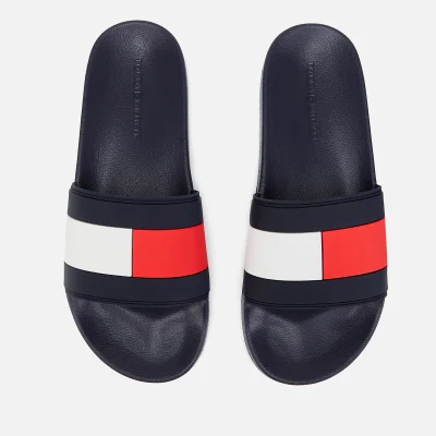Tommy Hilfiger Men's Essential Flag Pool Slide Sandals - Red/White/Blue