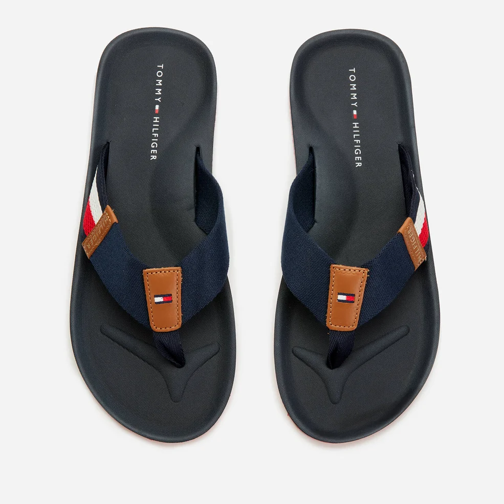 Tommy Hilfiger Men's Corporate Stripe Beach Sandals - Midnight Image 1