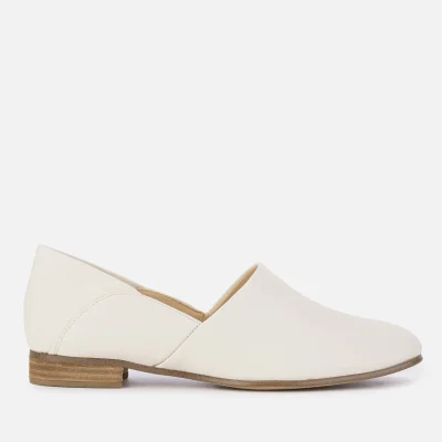 Clarks Women's Pure Tone Leather Shoes - White