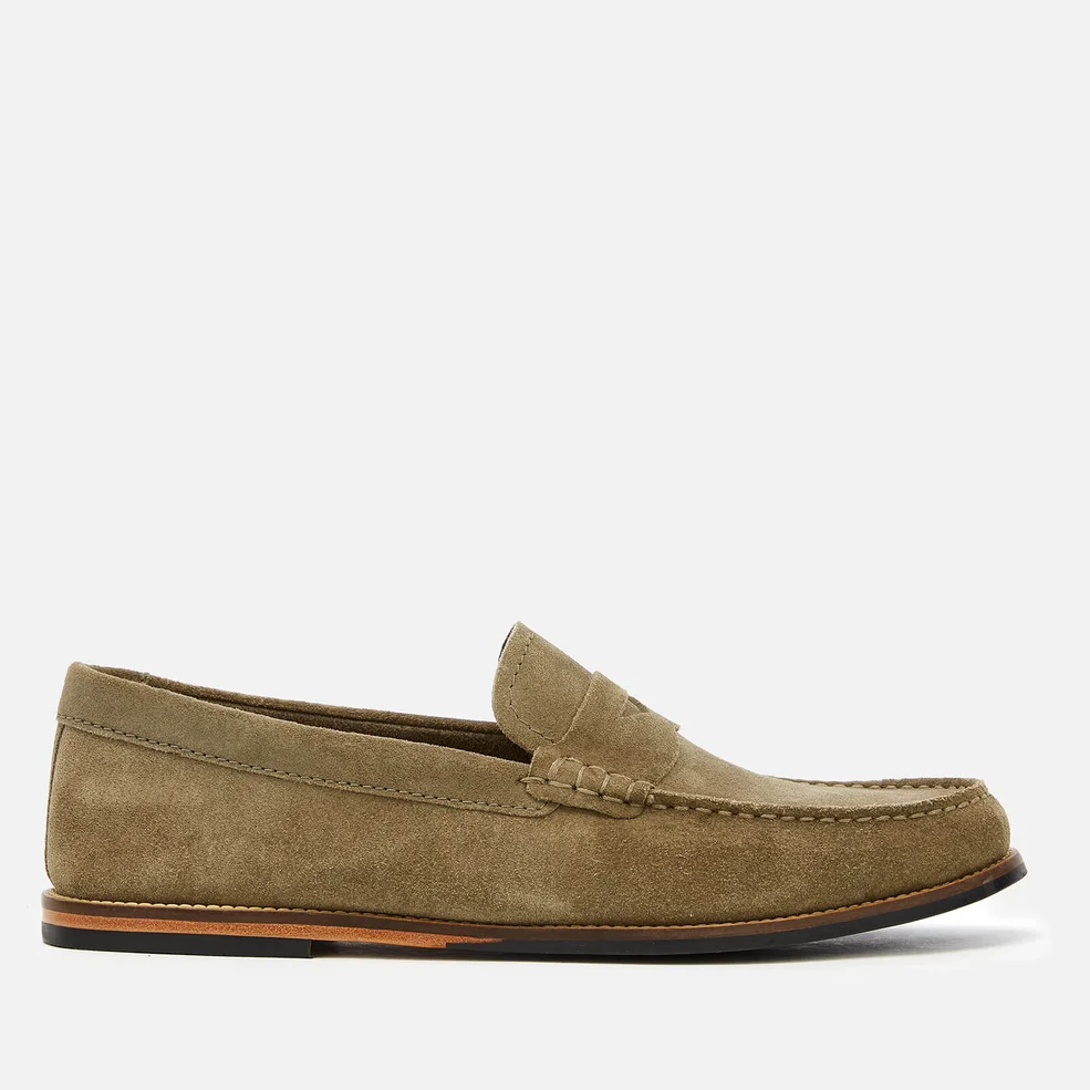 Clarks Men's Whitley Free Suede Loafers - Olive Image 1