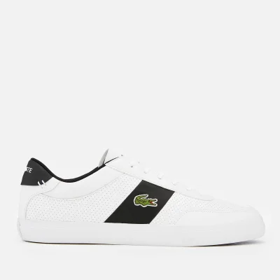 Lacoste Men's Court-Master 119 2 Perforated Leather Trainers - White/Black