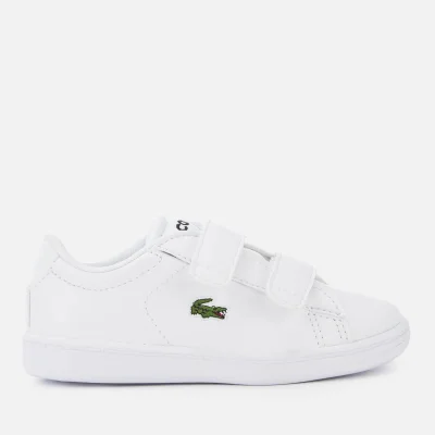 Lacoste Toddler's Carnaby Evo 119 7 Velcro Low Top Trainers - White/White