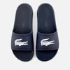 Lacoste Men's Croco Slide 119 1 Sandals - Navy/White - Image 1