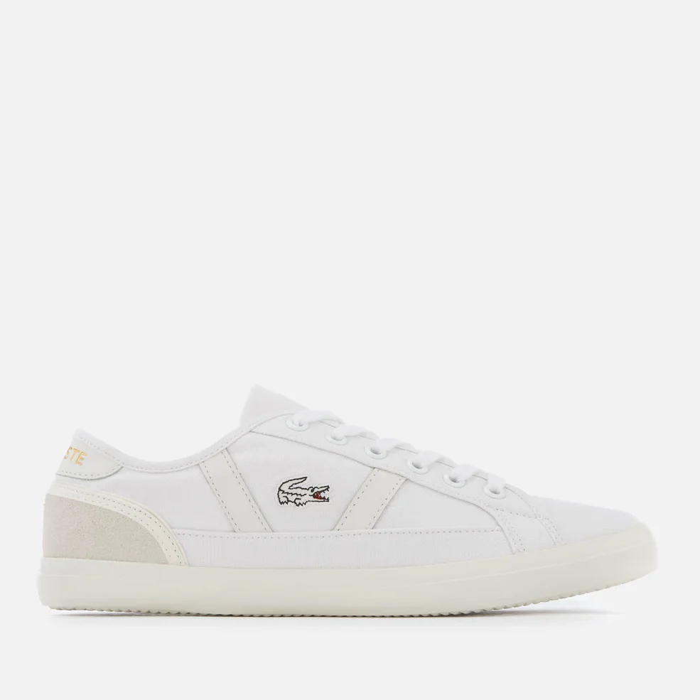 Lacoste Women's Sideline 119 1 Canvas Vulcanised Trainers - White/Off White Image 1