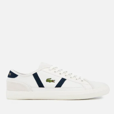 Lacoste Men's Sideline 119 3 Leather Trainers - Off White/Navy