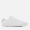 Lacoste Women's Carnaby Evo Light-WT 1193 Leather Trainers - White/Light Pink - Image 1