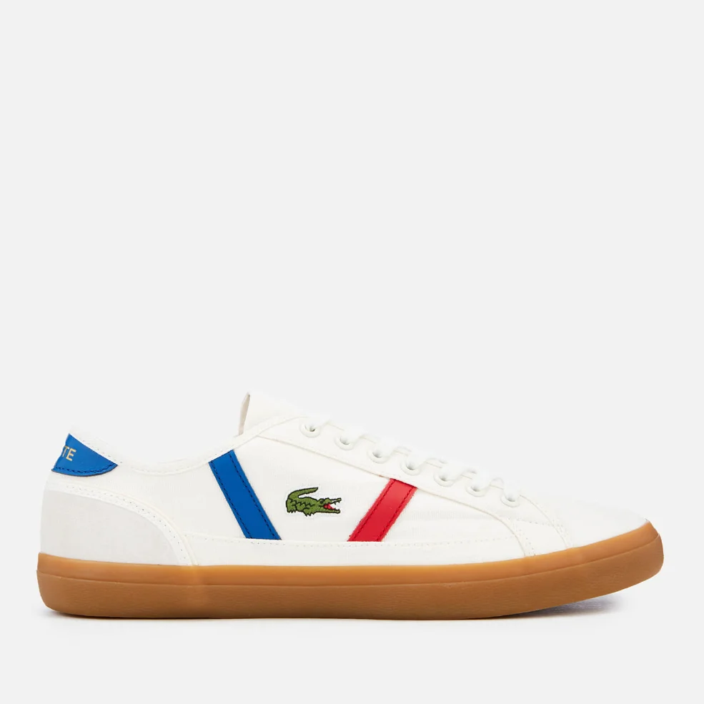 Lacoste Men's Sideline 119 2 Canvas Trainers - Off White/Gum Image 1