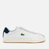 Lacoste Men's Masters 119 3 Leather/Suede Trainers - Off White/Navy - Image 1