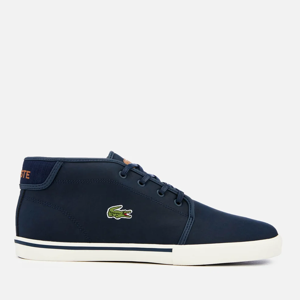 Lacoste Men's Ampthill 119 1 Leather Chukka Trainers - Navy/Light Brown Image 1