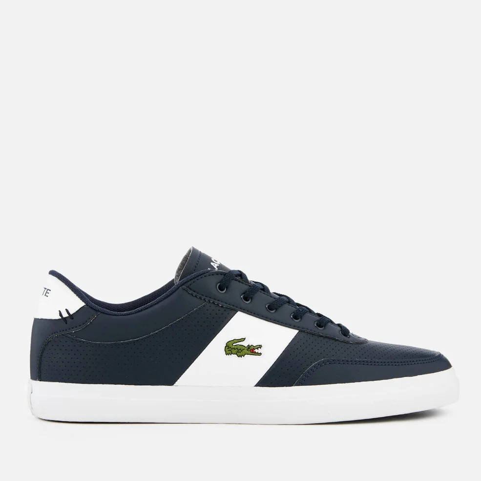 Lacoste Men's Court-Master 119 2 Perforated Leather Trainers - Navy/White Image 1