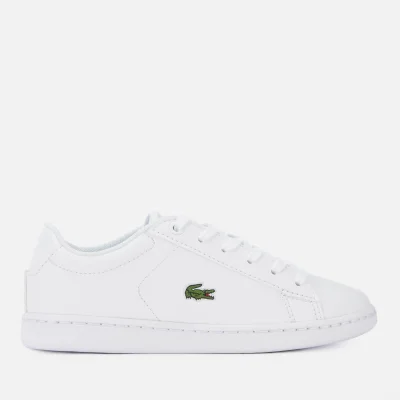 Lacoste Kids' Carnaby Evo 119 7 Low Top Trainers - White/White