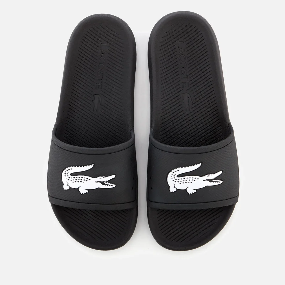 Lacoste Men's Croco Slide 119 1 Sandals - Black/White Image 1