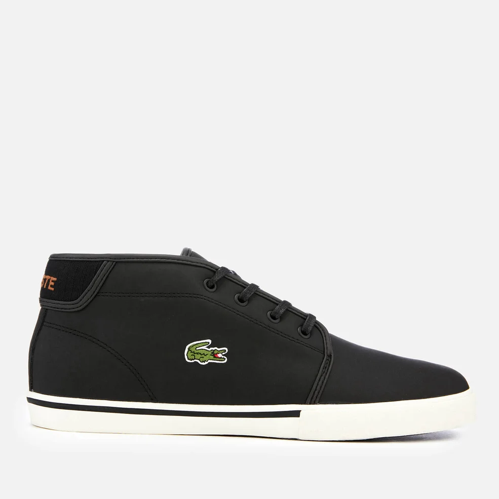 Lacoste Men's Ampthill 119 1 Leather Chukka Trainers - Black/Light Brown Image 1