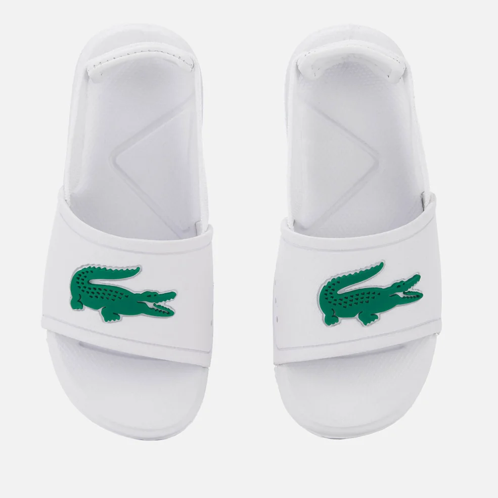 Lacoste Toddler's L.30 Slide 119 2 Sandals - White/Green Image 1