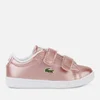Lacoste Toddler's Carnaby Evo 119 6 Velcro Low Top Trainers - Pink/White - Image 1