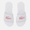 Lacoste Kids' L.30 Slide 119 2 Sandals - White/Light Pink - Image 1