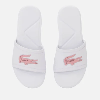 Lacoste Kids' L.30 Slide 119 2 Sandals - White/Light Pink