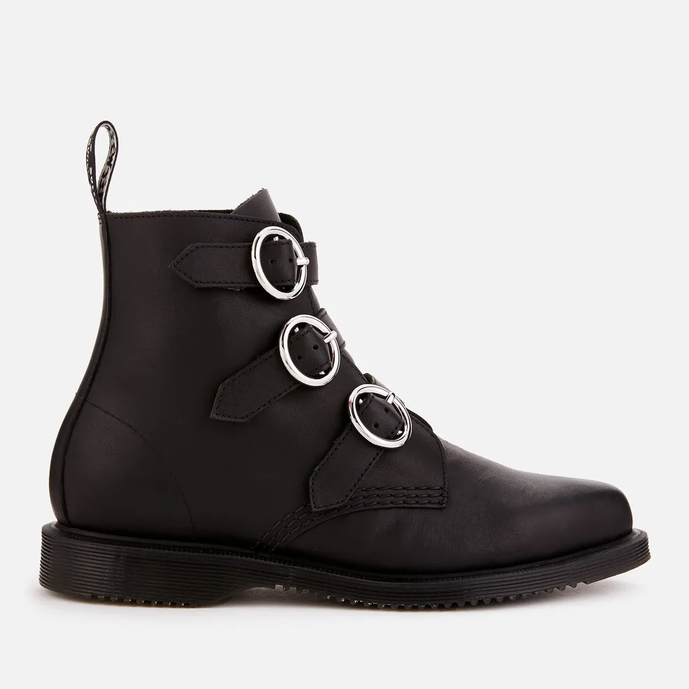 Dr. Martens Women's Maudie Leather Flat Ankle Boots - Black Image 1