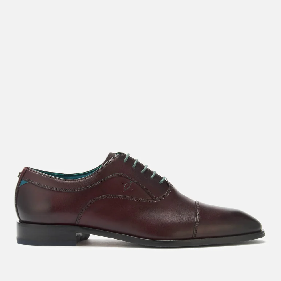 Ted Baker Men's Fually Leather Toe Cap Oxford Shoes - Dark Red Image 1