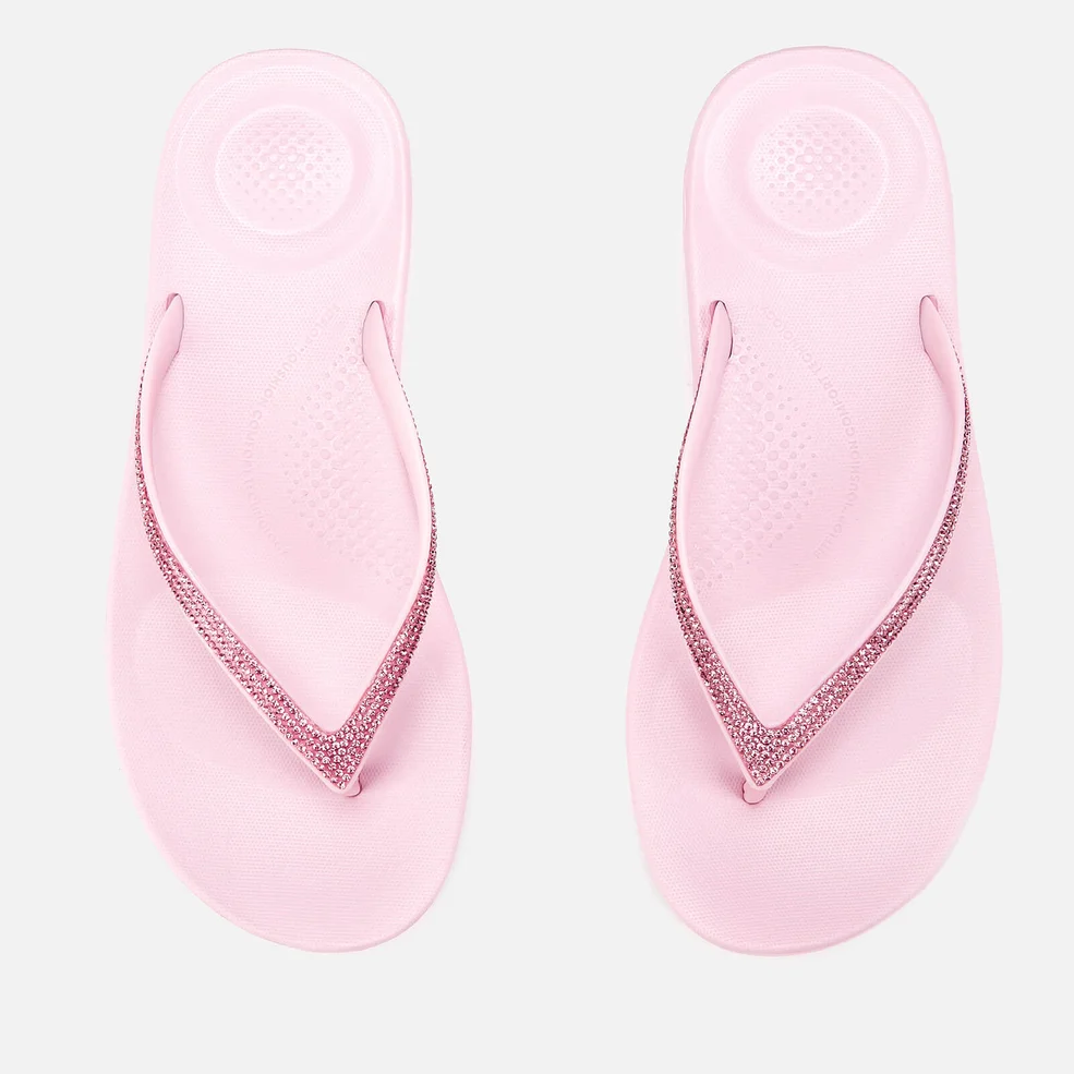 FitFlop Women's iQushion Sparkle Flip Flops - Pink Nectar Image 1