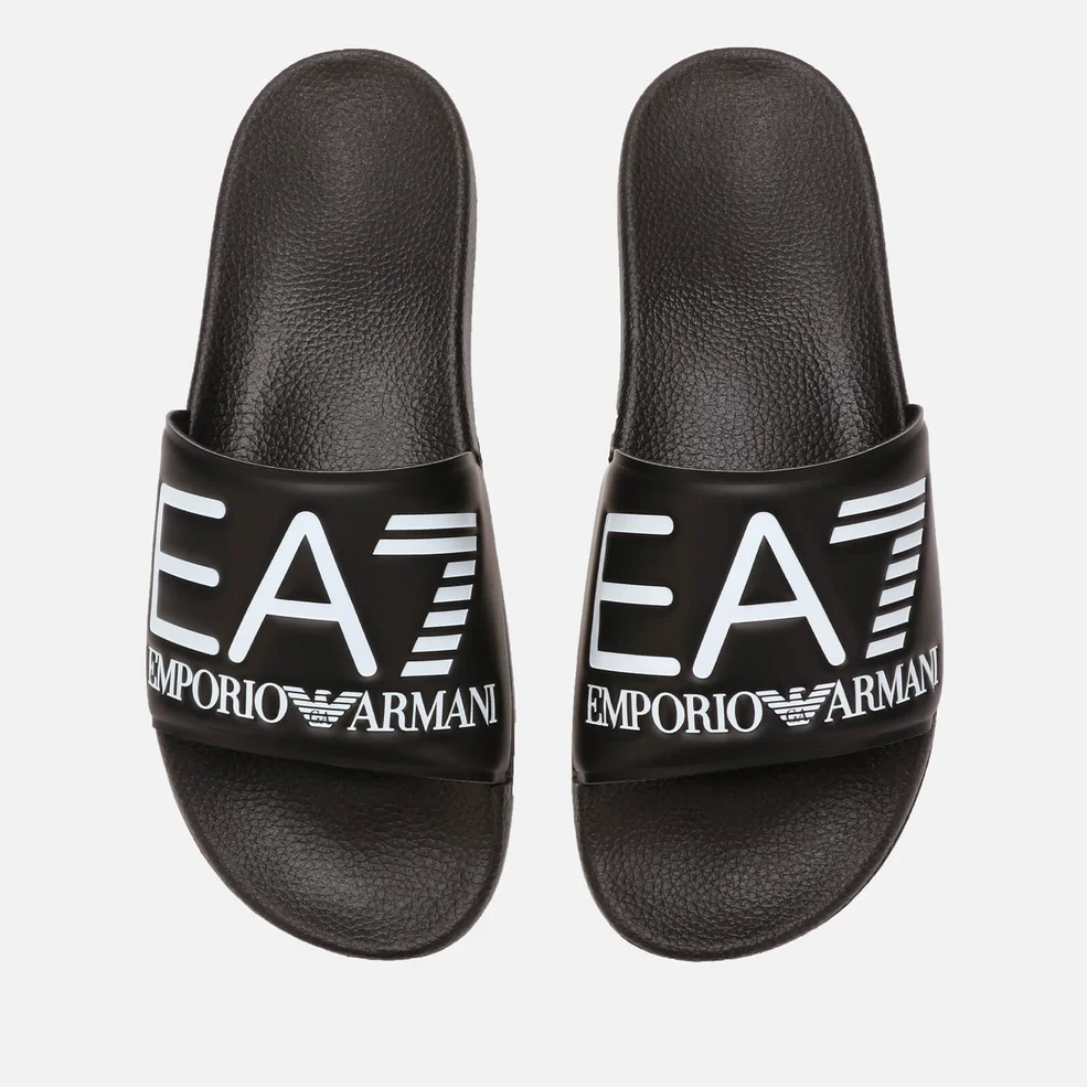 Emporio Armani EA7 Sea World Slide Sandals - Black Image 1