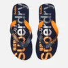Superdry Men's Scuba Faded Logo Flip Flops - Dark Navy/Fluro Orange/Charcoal - Image 1