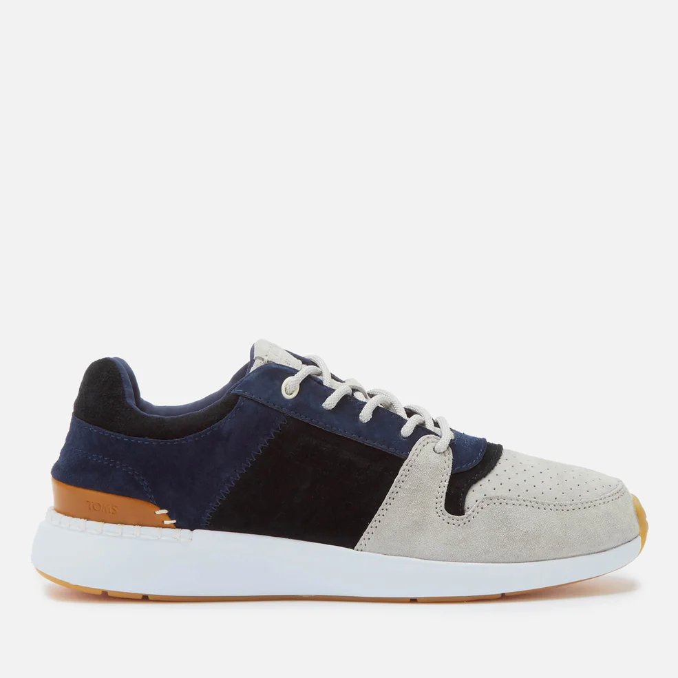 TOMS Men's Arroyo Runner Style Trainers - Drizzle Grey/Navy Image 1