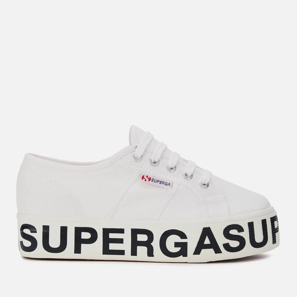 Superga Women's 2790 Cotw Outsole Lettering Trainers - White Image 1