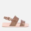 Mini Melissa Kids' Cosmic Double Strap Sandals - Rose Glitter - Image 1